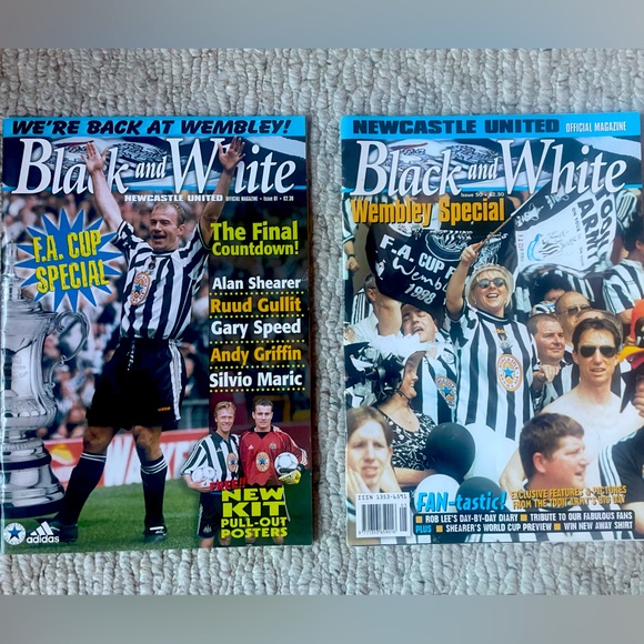 NewCastle United - Black & White Official Magazine - Picture 1 of 8